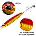 thumbnail image 4 of Dr.Fish 3 Pack Jigging Spoons Metal Casting Jigs Bladed Treble Hooks Saltwater Casting Spoons Surf Fishing Trolling Lures Vertical Diamond Jigs Mackerel Striper Bluefish Lures, 4 of 6
