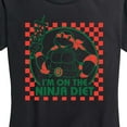thumbnail image 3 of Teenage Mutant Ninja Turtles - I'm On The Ninja Diet - Women's Short Sleeve Graphic T-Shirt, 3 of 5