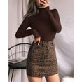 thumbnail image 2 of Women's Mock Turtle Neck Long Sleeve Tops Bodysuit Jumpsuit, 2 of 3