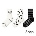 thumbnail image 2 of Esaierr Kids Toddler Socks for Boys Mid-Tube Socks Cotton Cartoon Cute Embroidery Athletic Baby Socks Non Slip Bottom Kid Socks (3 pairs) for 3-12Y, 2 of 8