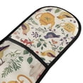 thumbnail image 4 of Yayeee Double Oven Mitt Kitchen Heat Resistant Baking 35" x7" Quilted Glove, Birds and Teapots, 4 of 6