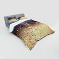 thumbnail image 3 of Ambesonne Nature Bedding Set 3 Pcs, Rainy Day Window Effect, Twin, Blue Tan Brown, 3 of 3