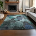 thumbnail image 6 of Addison Rugs Mayfield Washable Transitional Organic Teal Rectangle Rug, 8' x 10', 6 of 6