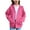 Hot Pink, variant on Zip Up Hoodies for Girls Cute Trendy Cat Hooded Jackets Kids Plain Long Sleeve Fall Winter Athletic Sweatshirts