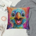 thumbnail image 2 of Orinice Colorful Bird Graphic Decorative Cushion Cover for Home Couch Living Room Sofa Square High-Quality 1PC 22x22in, 2 of 5