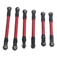 thumbnail image 1 of 6pcs RC Car Steering Tie Link Rods Set, Aluminum Alloy Spare Part Long Short RC Tie Rods for Slash Remote Controlled Car, Enhance Performance and Durability with Installation, 1 of 7