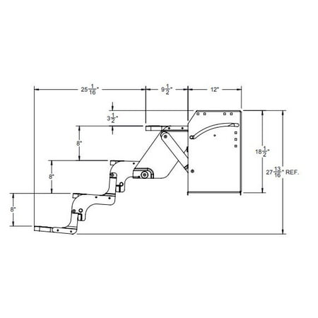 Stromberg Carlson Manual Coach Steps by Flexco, 24" Quad, 8" Rise