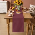 thumbnail image 2 of Red Solid Color Table Runner 90 Inches, Aesthetics Contemporary Luxury Bed Runner Dresser Scarves Tabletop for Indoor Outdoor Parties/Ceremony/Banquet, 13" x 90", 2 of 8