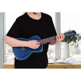 thumbnail image 4 of Ukulele C-08 de 23 pulgadas en azul, cuerpo de madera contrachapada, diapasón y puente de madera tecnológica, afinadores abiertos, incluye funda, afinador, correa, púas, paño de limpieza y capo., 4 of 6