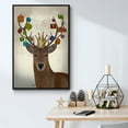 thumbnail image 5 of Christmas Gift Bearing Deer - Framed Gallery Wrapped Holiday Canvas - 25 x 37 - Black Frame, 5 of 8
