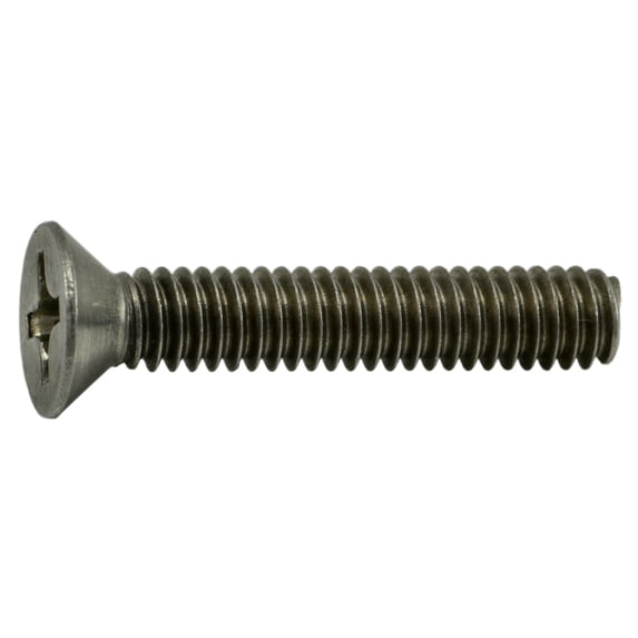 #12-24 x 1-1/4" 18-8 Stainless Phillips Flat Head Machine Screws (15 pcs.)