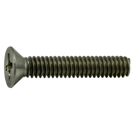 

#12-24 x 1-1/4 18-8 Stainless Phillips Flat Head Machine Screws (15 pcs.)