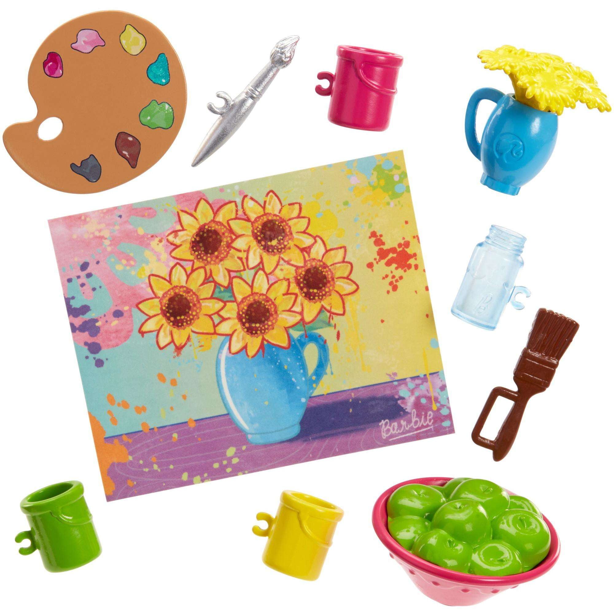 barbie careers art studio playset