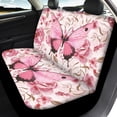 thumbnail image 4 of Pzuqiu Roses Car Seat Covers 3 Pieces, Front and Rear Seat Cover Set Polyester Full Set Anti-Slip for Truck Trucks Cars, 4 of 10