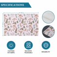 thumbnail image 6 of Pink Bunny Floral Easter Placemats Set of 8, Elegant Pastoral Spring Floral Rabbits Placemats for Dining Table, Place Mats for Kitchen Tabletop, Waterproof Wipeable Dining Table Mats Set, 6 of 9