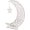 Color, variant on Ramadan String Moon Star Light Stand, Ramadan Welcome Night Lights, Crescent Tree Décor, Glittery Table Décor, Big Wooden Moon Star with LED Fairy Lights (2Pcs, Medium)