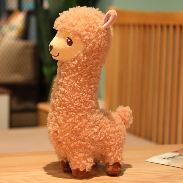 Juguete de peluche de Alpaca de 33/43/53cm, bonito juguete de peluche suave para bebé, juguete de acompañamiento, regalo de cumpleaños para niños, decoración del hogar zhangyuxiang LED