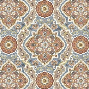 ARDEN Outdoor Dining Chair Cushion 20 x 20, Water Repellent, Fade Resistant 20 x 20, Global Vintage Medallion