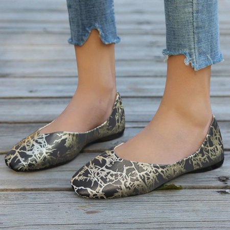 

Vedolay Ladies Flat Casual Shoes Loafers For Women Wide Width Fashion Flat Shoes Classic Casual Shoes Black 6.5