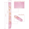 thumbnail image 2 of MEANT2TOBE Pink Retirement Party Set: Glitter Sash & Rhinestone Tiara - Fabulous Women's Decorations - Perfect Christmas Gift, 2 of 6