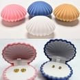 thumbnail image 6 of UDIYO Cute Shell Velvet Gift Box Ring Pendant Jewelry Earrings Storage Display Case, 6 of 7