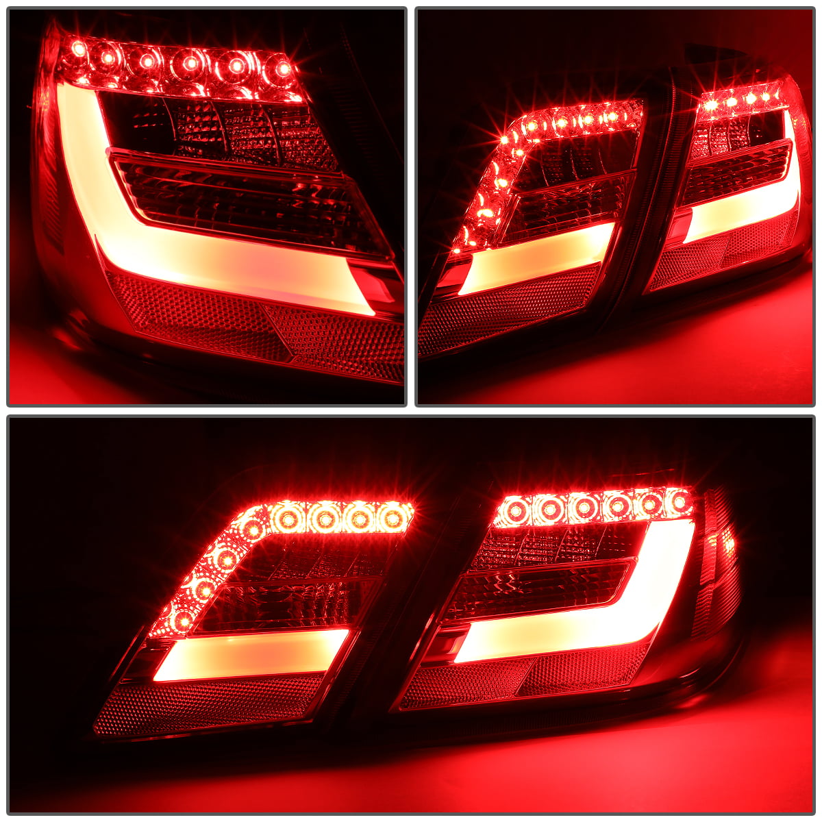 DNA Motoring TL-3DLB-TCAM12-SM Pair 3D LED Bar Tail Light/Lamps For 12-14 Camry 