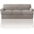 thumbnail image 1 of Housse de Coussin pour Sofa à Coussin en T (Grand, Taupe), 1 of 7