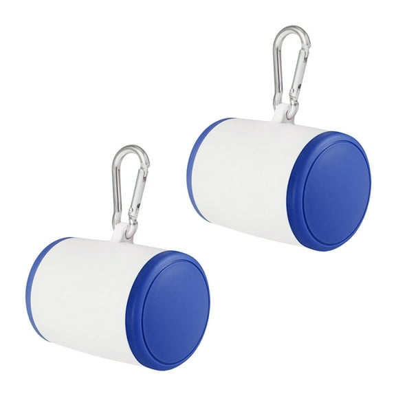 unbranded 2 Pcs Dog Food Storage Bag Snack Bag Pet Gear Bag 7.6X6.3X6.3CM Blue