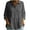 *Gray, variant on ClodeEU Women's Button Down 3/4 Sleeve Tunic Blouse, Collared Pleated Waist Casual Shirt Black,Women's Plus S