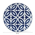 thumbnail image 5 of Mainstays Glazed Blue pattern Round Stoneware Dinner Plate, 10.5”, 5 of 5