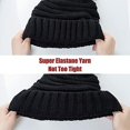thumbnail image 4 of Gorro de invierno para mujer de 2 piezas con pompón, gorro de punto cálido con forro polar, 4 of 5