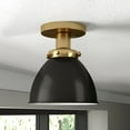 thumbnail image 4 of Evelyn&Zoe 8" Gold Semi Flush Mount, 4 of 5