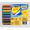 BIC Great Erase Bold Pocket Dry Erase Marker, Fine Point, Assorted Colors, 30-Pack