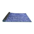 thumbnail image 2 of Ahgly Company Indoor Round Abstract Blue Contemporary Area Rugs, 8' Round, 2 of 4