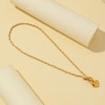 thumbnail image 4 of Victoria – 18K Gold Plated Puffed Heart Paperclip Chain Minimalist Trendy Pendant Necklace, 4 of 5