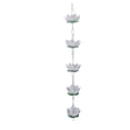 thumbnail image 1 of Cadena De Agua De Lluvia, Cadena De Lluvia De Drenaje De Zanja Ajustable, 5 Flores, Decorativa Resistente Para Aleros, 1 of 7