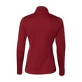 thumbnail image 4 of Russell Athletic Womens Striated Quarter-Zip Pullover, True Red - Extra Large, 4 of 4
