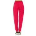 thumbnail image 3 of J. METHOD Women's Active French Terry Joggers Yoga Gym Workout Cotton Solid Sweatpants Lounge Sweat Pants with Pockets NEWP117 Hot Pink M, 3 of 3