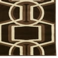 thumbnail image 4 of Linon Home Décor Roma Area Rug Collection, Chocolate and Beige, 2' x 3', 4 of 4