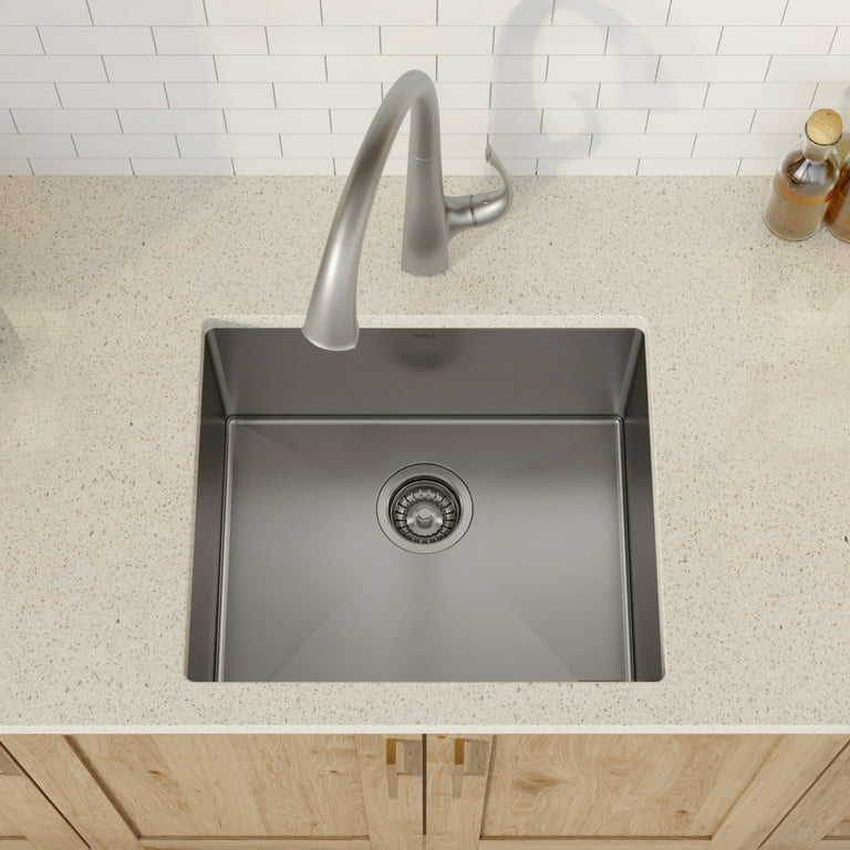 KRAUS Undermount Single Bowl Stainless Steel Kitchen Sink