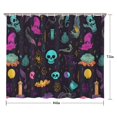 thumbnail image 5 of Mystical Halloween Pattern Shower Curtain 84"x72" ,Bathroom Decorative Shower Curtains Set with 12 Hooks,Modern Waterproof Washable Shower Curtain, 5 of 6