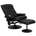 thumbnail image 3 of Flash Furniture Massaging Multi-Position Recliner with Side Pocket and Ottoman in Black LeatherSoft, 3 of 6