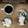 thumbnail image 2 of Thirstystone 4-Pack Black & Gold Round Resin Coasters 4.75" Diameter, 2 of 5
