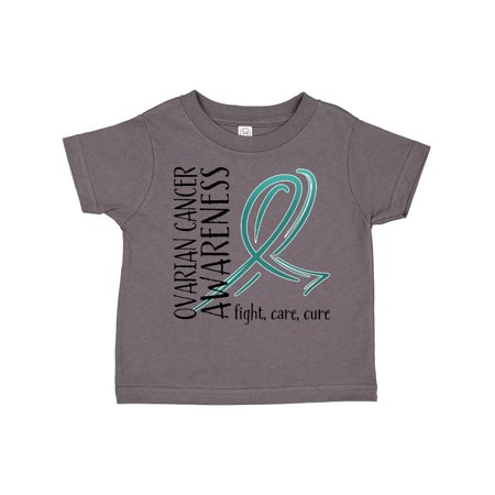 

Inktastic Ovarian Cancer Awareness- Fight care cure Gift Toddler Boy or Toddler Girl T-Shirt