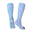 thumbnail image 4 of Easygdp Purple Dragon Scales Fashionable Adult Sockings&Sports Sockings&Breathable Sockings, Non-Pilling,Contrasting Color Design, 4 of 9