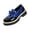 Blue, variant on HTHLVMD Women's Patent Leather Loafers, Womens Platform Bow Loafers Fashion Patent Leather Comfort Round Toe Slip On Lug-Sole Chunky Heel Penny Loafers Daily Casual Business School, Blue 5.5