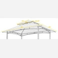 thumbnail image 3 of Canddidliike 8x5Ft Double Tier Replacement Canopy Top, Grill BBQ Gazebo Cover, Brown, 3 of 4