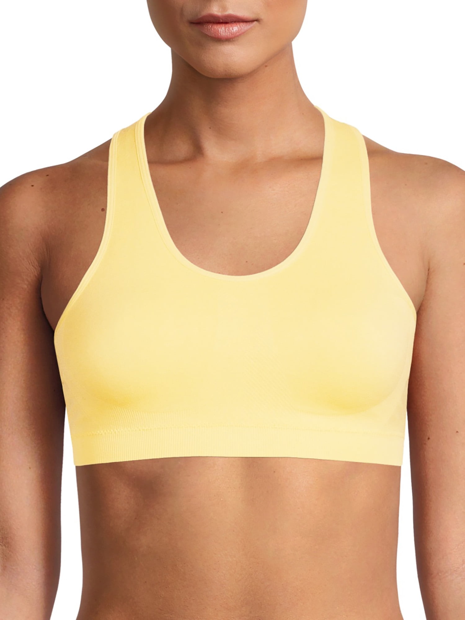 Jockey Essentials Women's Low Impact Seamless Racerback Sports Bras, 2-Pack