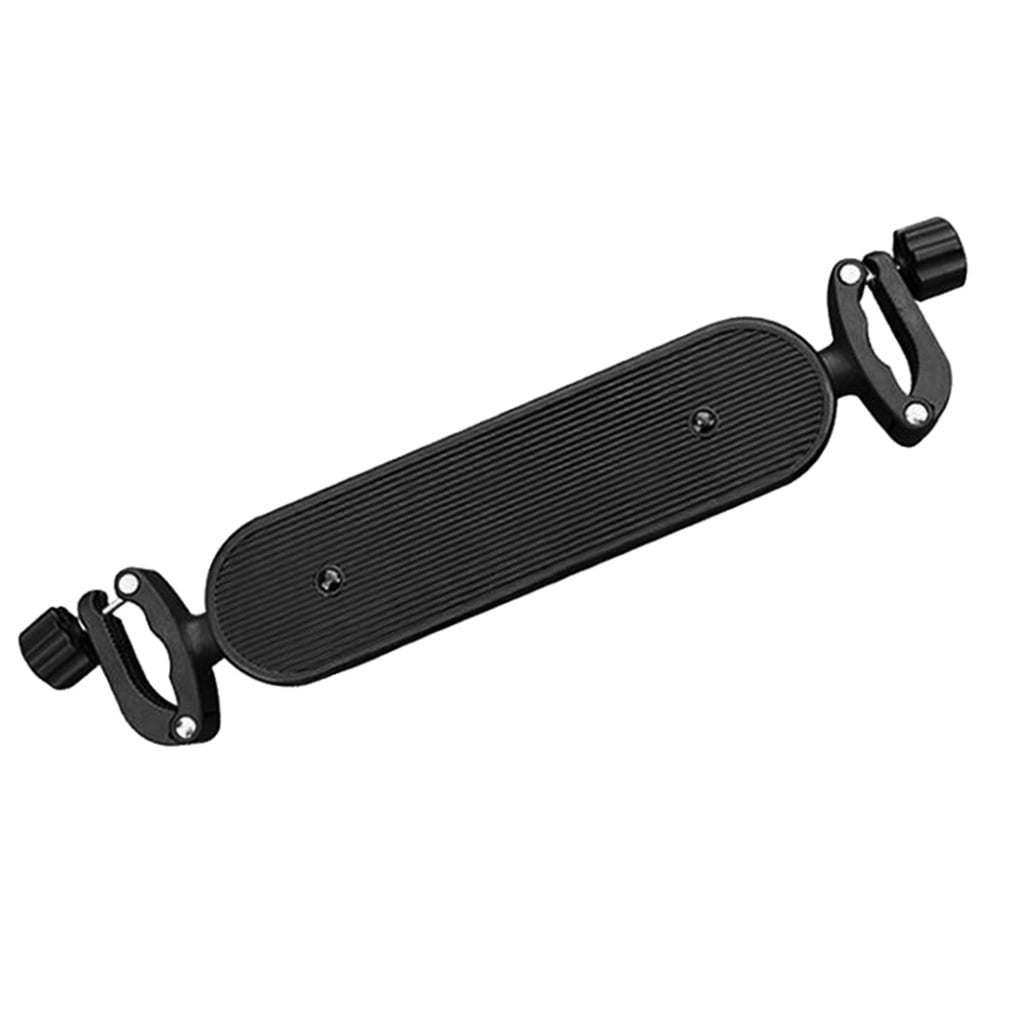 Beaupretty Stroller Footrest Universal Adjustable Foot Rest for Pushchair Black Material 1 Set
