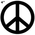thumbnail image 2 of Hippie BoHo Peace Sign Decorative Car Truck Decal Window Sticker Vinyl Die-Cut Vacation Souvenir Travel Retro Vintage 1970's Peace Van Weed Love Heart Dove Surf Music Festival Karma, 2 of 2